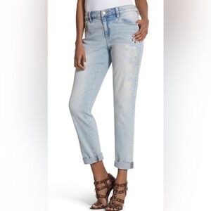 CHICO’S THE PLATINUM ANKLE DISTRESSED JEANS